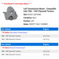 thumbnail image 2 of Left Transmission Mount - Compatible with 1984 - 1987 Plymouth Turismo 1985 1986, 2 of 2