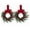 Red-2PCS, variant on Yucurem 2 Pieces Christmas Mini Wreaths for Cabinet Kitchen, 11.8 Inch Hanging Small Christmas Wreaths with Red Bows & Berry for Indoor Outdoor Window Door Wall Decor