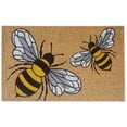 thumbnail image 1 of Tapis de Porte en Coco Abeilles, 1 of 3