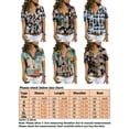 thumbnail image 2 of UKAP Womens Short Sleeve Shirts V Neck Collared Button Down Shirt Tops with Pockets Print Tunic Blouses Tops Size S-XXL, 2 of 2