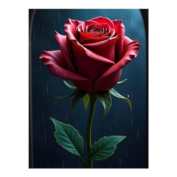 Diamond Art Kit for Adults, Rose Red Print No.532 Diamond Painting for Adults Beginners, 5D DIY Diamond Art Painting Kits, Colorful Diamond Painting Craft for Home Decor 12x16