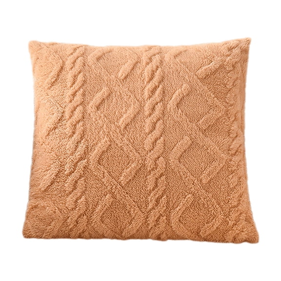 AUQ Throw Pillow Covers,Eco-Friendly Taffeta Fabric Pillow Covers 18x18,Fine Locking Edging and Non-Fading Dyeing Couch Pillow Covers,Coffee