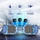 thumbnail image 3 of HOVERSTAR Bluetooth Hoverboard, LBW12A Color cromado o monopatín eléctrico de piel impresa con ruedas intermitentes LED, 3 of 5