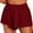 Red, variant on Audhol Skirt with Shorts Underneath Women's Casual Everyday Waist Loose Shorts Skirt Shorts for Women Black L