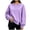 A-Purple, variant on Womens Loose Oversized Crewneck Sweatshirt Long Sleeve Side Slit Casual Pullover Fall Winter Tops