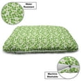 thumbnail image 3 of Irish Pet Bed, Gaelic Nature Garden Theme Spring Clovers with Hearts Freshness, Chew Resistant Pad for Dogs and Cats Cushion with Removable Cover, 24" x 39", Lime Green Pistachio, by Ambesonne, 3 of 4
