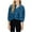 Blue, variant on Charella Womens Vintage Velvet Shirts Long Sleeve Button Down Casual Tops Wine,10