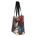 thumbnail image 7 of Uemuo French Bulldog In Sunglasses Print Tote Bags for Women,Large Capacity Corduroy Bag,Reusable Grocery Shoulder Bag,Beach Tote with Zipper Closure, Daily Essentials, 7 of 7