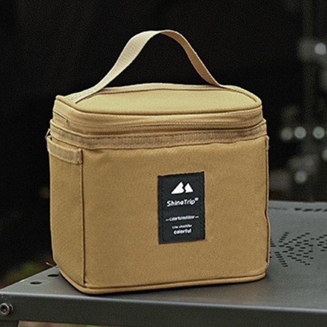 Bolsa De Almacenamiento Para Juego De Botellas De Condimento Juego de botellas de condimento para exteriores, bolsa de lata dividida para condimento de picnic para acampar (juego de color caqui)