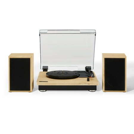 Crosley Brio Shelf System Vinyl Record Player - Natural