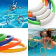 thumbnail image 2 of 4 Pcs Dive Rings Swimming Pool Toy Rings, Plastic Diving Ring Colorful Sinking Pool Rings Underwater Fun Toys For Kids Dive Training Dive & Retrieve, 2 of 4