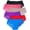 Full Floral Lace Back Panties, variant on Junior Womens Pack of 6 Classic Cotton Blend Colorful Assorted Bikini Briefs