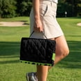 thumbnail image 2 of SEANATIVE Golf Cart Seat Covers with 4 Storage Pockets, Fits EZGO TXT/RXV, Club Car DS/Precedent, Yamaha 2-Person Golf Cart Accessories, Portable Foldable Design, This is How it Roll Print Black, 2 of 7