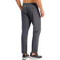 thumbnail image 4 of Hearthz Men's Straight Leg Pants Elastic Waist Drawstring Trousers Pants for Men Baggy Summer Workout Pants for Men Gym with Pockets Dark Gray S, 4 of 4