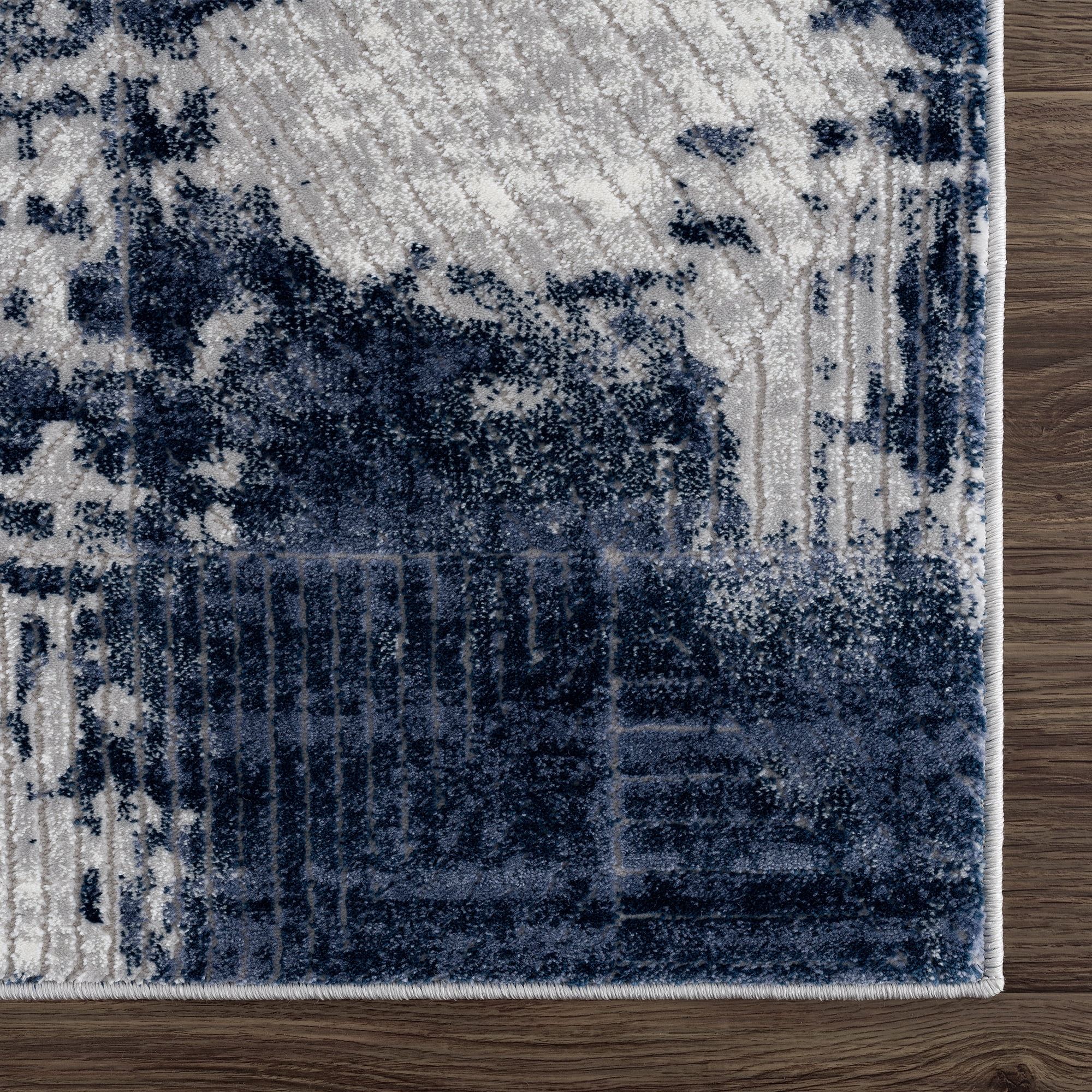 United Weavers Amir Elandra Modern Abstract Runner Rug, Blue, 2'7" x 7'2"
