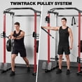 thumbnail image 2 of ALLVIATE Power Cage, 2000LBS Space Saving All-in-One Design, Cable Crossover and Dual Independent Pulley System, Heavy Duty Full Body Workout Cage with Complete Training Attachments for Home Gym, 2 of 11