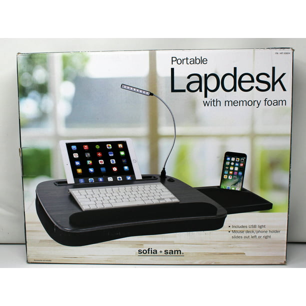 Sam Portable Lap Desk With Memory Foam, Sofia Sam Lap Desk