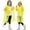 Yellow (2-pack), variant on 2 Pack Waterproof Raincoats for Kids Reusable,EVA Rain Ponchos Emergency Rain Jacket for Children, Boys and Girls