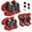 Red, variant on Kids Protective Gear Set Knee Pads for Kids 3-14 Years Toddler Knee and Elbow Pads with Wrist Guards 3 in 1 for Skating Cycling Bike Rollerblading Scooter