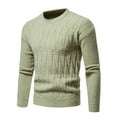 thumbnail image 2 of qucoqpe Men's Crew Neck Sweater Slim Fit Lightweight Sweatshirts Knitted Pullover for Casual Or Dressy Wear, 2 of 5