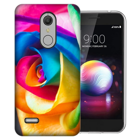 MUNDAZE LG Stylo 5 Rainbow Rose Design Phone Case Cover