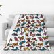 thumbnail image 1 of Balery Cute Butterfly Manta de Felpa Suave y Acogedora – Cobija de Franela Aterciopelada para Cama, Lavable y Cálida para Sofá, Mascotas, Transpirable-50"x40", 1 of 7