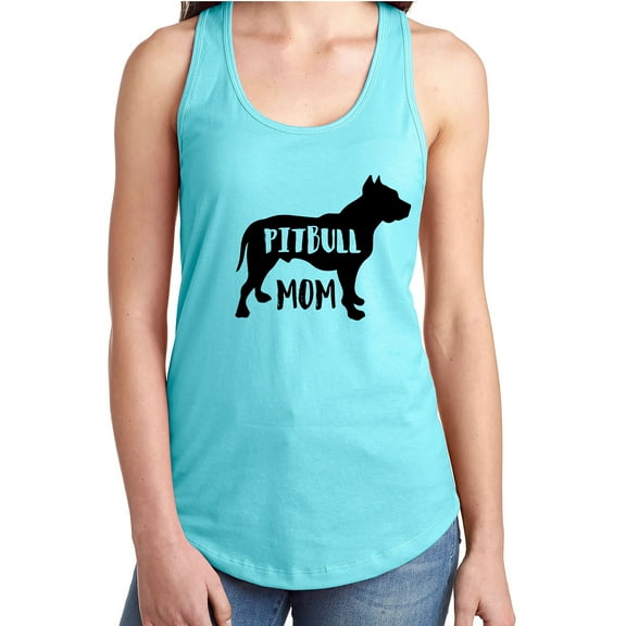 PITBULL MOM Racerback Tank
