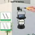thumbnail image 4 of FHBVT Solar Induction Hanging Light Rainproof Garden Solar Lantern Outdoor Balcony Camping Yard Vintage Style Energy Saving Automatic On Off Decorative Ambient Lighting Porch Patio Use, 4 of 6