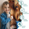 thumbnail image 3 of Blackout Kids Curtains,Highland Cow and Flowers Childrens Insulated Curtains Set Of 2,Bedroom Essentials,Toddler Room Decor 42x54in(106x137cm), 3 of 4