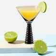 thumbnail image 1 of Linen Chest Stack Base Blk Martini Glass 8oz - Black, 1 of 2