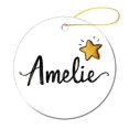 thumbnail image 3 of Personalised Christmas Star Christmas Ceramic Ornament Custom Girl's Name Ornament Keepsake Ornament for Christmas Tree for Woman Friend Birthday, 3 of 5