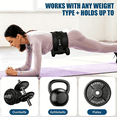 thumbnail image 3 of Thickened Wide Exercise Hip Thrust Belt, Anti-Slip Padded Support for Dumbbells Kettlebells Weight Plates, Home Gym Workout Accessory, 3 of 5
