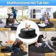 thumbnail image 5 of FANGNISN 90 Inch Dia Round Hot Tub Mat, Large Washable Above Ground Protector Pad Water Absorb with Slip-Proof Backing for Outdoor Indoor Hot Tubs Protect from Wear, 5 of 5