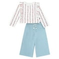 thumbnail image 2 of Modern Moments by Gerber Toddler Girl Top and Wide Leg Pant Outfit Set, Sizes 12M-5T, 2 of 15