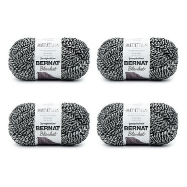 Bernat® Blanket™ #6 Super Bulky Polyester Yarn, Inkwell 10.5oz/300g, 220 Yards (4 Pack)