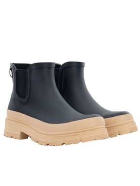 Women's CH Storm Chelsea Rain Boot In Black/Tan, 8