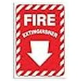 thumbnail image 3 of Sigo Signs, Fire Extinguisher Sign, with Down Arrow (2 Pack) 10x7 Inches, 4 Mil Vinyl Decal Stickers Weather Resistant, Made in USA, 3 of 4