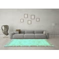 thumbnail image 3 of Ahgly Company Indoor Rectangle Abstract Light Blue Modern Area Rugs, 8' x 10', 3 of 4