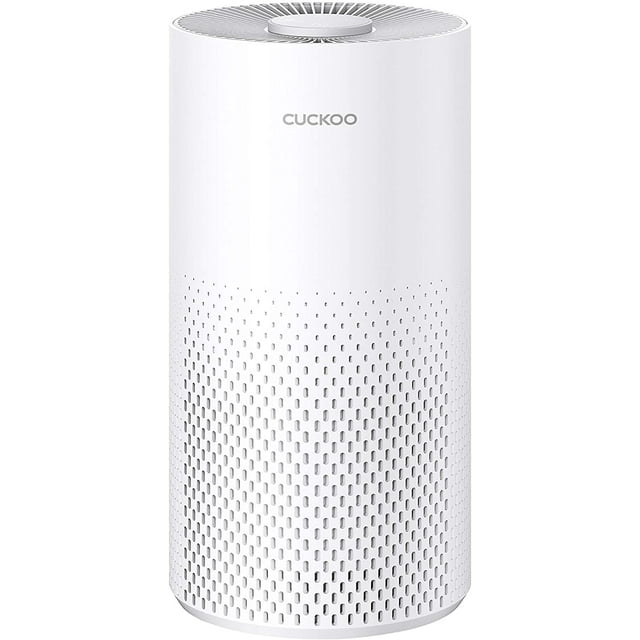 CUCKOO 3-Stage Air Purifier with H13 True HEPA Filter, Small Room Console, White, 192 Sq ft Coverage, CAC-I0510FW