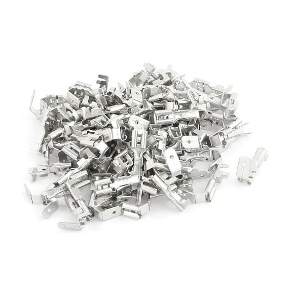 100pcs 4.8 Width Piggy Back Insulated Terminals Electrical Wire Crimp Connector