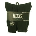 thumbnail image 1 of Everlast Paquete de 6 Calcetines con Banda para Hombre, Color Negro, Talla de Zapato 6-12, 1 of 3