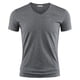 thumbnail image 3 of Camiseta deportiva para hombre, cuello en V, diseño de moda, corte entallado, lisa, camisetas para hombre, camisetas de manga corta para hombre, 3 of 3