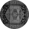 thumbnail image 1 of Ahgly Company Indoor Round Persian Gray Traditional Area Rugs, 4' Round, 1 of 1