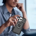 thumbnail image 6 of for iPhone 13 Pro Max Magnetic Case with 360° Rotating & 180° Flip Ring Stand & Sliding Camera Cover, Slim Hybrid Shockproof Protective Anti-Scratch Lightweight Back Cover, Black, 6 of 6