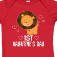 thumbnail image 4 of Inktastic First Valentines Day Baby Boy Lion Boys Baby Bodysuit, 4 of 5