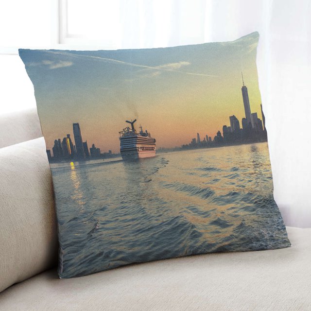 Ahgly Company Transportation Boats Coussin Intérieur, 18 Pouces par 18 Pouces