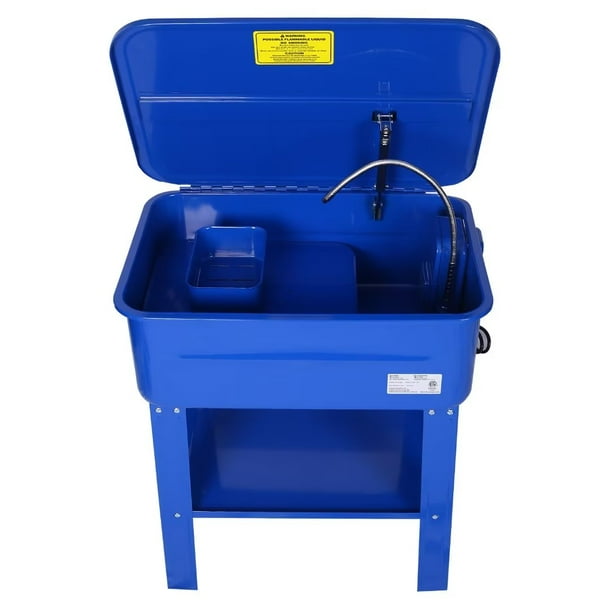 Parts Washer 20 Gallon with 110v Electric Solvent Pump, Portable Automotive Parts