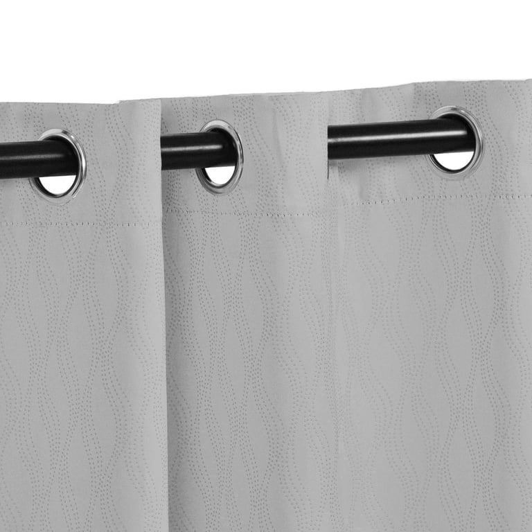 Superior Zuri Blackout Curtain Panel Set 26" x 63" Platinum photo 2