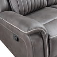 thumbnail image 6 of New Classic Furniture Enzo Polyester Fabric Loveseat with Dual Recliners in Gray, 6 of 10