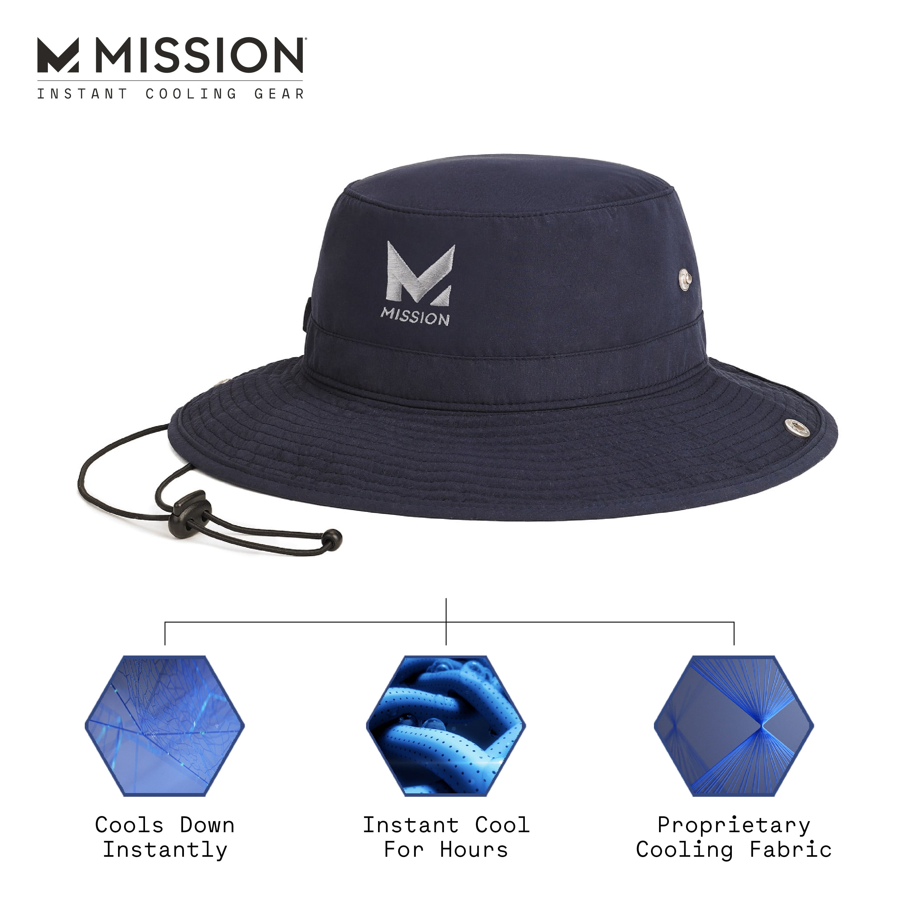 MISSION Cooling Boonie Hat, Khaki - Unisex Wide-Brim Hat for Men  & Women - Lightweight & Durable - Cools Up to 2 Hours - UPF 50 Sun  Protection - Machine Washable : Clothing, Shoes & Jewelry